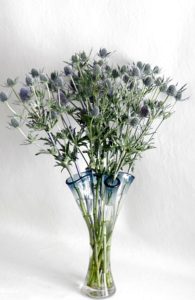 Blue Eryngium Flower Arrangement